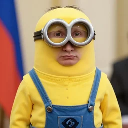 Vladimir putin as a minion, highly detailed