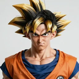 portrait photo still of real life goku from dbz, 8 k, close up portrait, professional photograph, dslr photography