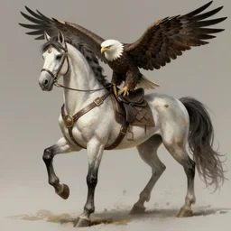 an eagle horse!!! hybrid! fantasy art