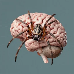 Spider eats brain