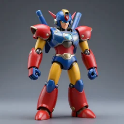 a photo of a real megaman, studio lighting, high detail, hyperrealism