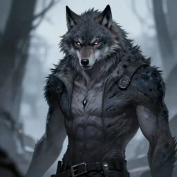 detailed beautiful cool male character art depicting am infected werewolf monster, concept art, depth of field, on amino, by sakimichan patreon, wlop, weibo, bcy. net, colorhub. me high quality art on artstation.