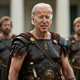film still of joe biden as leonidas in 3 0 0 movie, 8 k