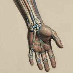 human hand and forearm anatomy for artists fantasy art, ultra realistic, cinematic, wide angle, intricate details, highly detailed by greg rutkowski, wayne barlowe, aaron horkey, gaston bussiere, craig mullins, simon bisley, arthur rackham
