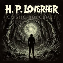 Cosmic Horror by H. P. Lovecraft, retro dark vintage sci-fi