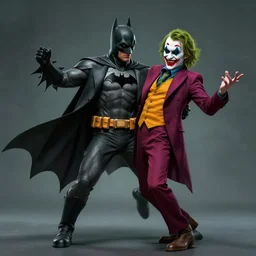 batman dancing with the joker, highly detailed, trending on artstation
