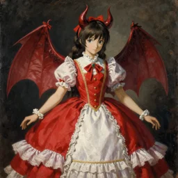 touhou 6 embodiment of scarlet devil as painted by albrecht altdorfer
