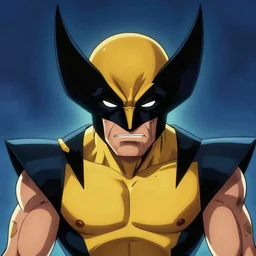 symmetry portrait of wolverine from x - men : the animated series ( 1 9 9 2 ), glowing lights, intricate, elegant, highly detailed, digital painting, artstation, concept art, smooth, sharp focus, illustration, art by artgerm and greg rutkowski and alphonse mucha