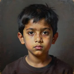 a beautiful dramatic portrait of a spaced out indian stoner boy 2 5 years old, by aggi erguna, trending on artstation, oil on canvas, masterpiece, cinematic composition, brilliant lights, hyper - detailed, sharp, no frames, 8 k