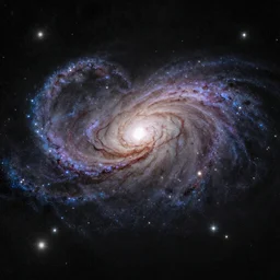 A galaxy in a heart shape