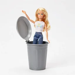 ken throws barbie in the trash