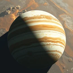 jupiter from the ganymede surface. highly detailed, digital painting, watercolor, soviet realism, engraving, artstation, concept art, sharp focus, illustration, unreal engine 5, 8 k, art by bilibin and kuvshinov and malevich and mucha
