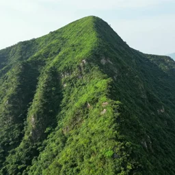 a green mountain, realistic, hyper realistic, epic, 4 k, fantasy, intricate