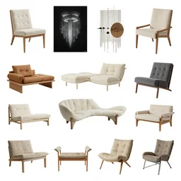 furniture designs in the style of Jordi Albinyana, design sheet, Les Edwards, Zdzislaw Beksinski, Carl Gustav Carus, John Harris, Michal Karcz, Zhang Kechun, Mikko Lagerstedt, Scott Listfield, Steven Outram, Jessica Rossier.