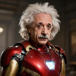 Albert Einstein as Ironman