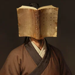 a man with a head replaced by a book, art by greg manchess, guangjian, detailed digital art, artstation hd