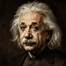 albert einstein art by botticelli