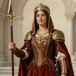 a proud female Ottoman Janissary, by Charles Sillem Lidderdale and Greg Rutkowski, 4k, brilliant, realism,