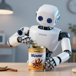 a robot opening a can of worms