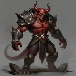 concept art of league of legends lord from hell, greg rutkowski, trending on artstation, highly detailed