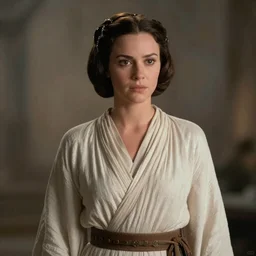princess Leia played by Natalie Portman, movie still, cinematic,