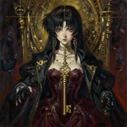 baroque oil painting of key visual portrait concept art of rich anime capitalist girl, brutalist, dark fantasy, rule of thirds golden ratio, fake detail, trending pixiv fanbox, acrylic palette knife, style of makoto shinkai studio ghibli genshin impact jamie wyeth james gilleard greg rutkowski chiho aoshima