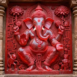 red light, vivid colors, highly detailed, epic Khajuraho, Khajuraho, Khajuraho, Ganesha, Shiva, translucent, SSS, transparent, xray, vaporwave, red, flat shaped chrome relief, fossil, mechanic bionic fungus flower cyberpunk cats skeleton mechabot, maze, wires, joints, buttons, gears, dissection relief, by Lorenzo Ghiberti, by Goga Tandashvili, artstation, cgsociety, at Khajuraho, by jonathan ivy, by artgerm, by david lachapelle, shiny, octane, Hdri, by craig mullins