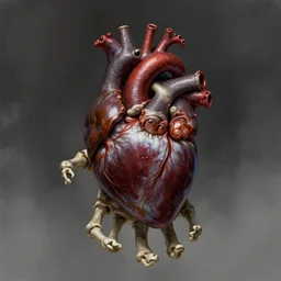 anatomically correct tiger heart in skeleton hand, darkness, hyper realism, mystery, scared, fantasy, dark, highly detailed, digital painting, concept art, sharp focus, illustration, epic light, artstation
