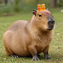 a gummy bear but it ’ s a capybara instead of a bear