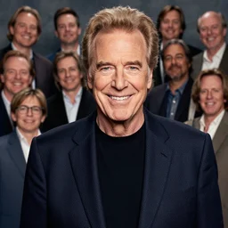 8 k, professional photography of bob saget smiling towards the camera