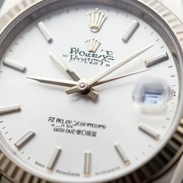 exclusive watch, rolex, dial, engraving, professional photo, white background, high detail, close - up, photorealistic, in focus