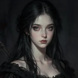 girl venizian era, dark fantasy, extremely detailed, sharp focus, portrait, smooth, digital illustration, by rossdraws, mucha, frank franzzeta, sakimichan