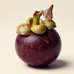 a mangosteen in the style of vladimir kush