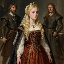 elle fanning medieval princess, traditional corsican, intricate, highly detailed, artstation, illustration, jurgens, rutkowski, bouguereau