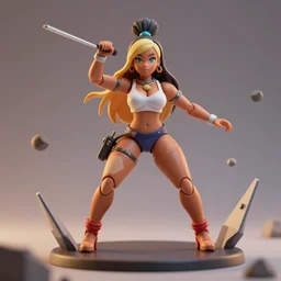 nicki minaj action figure, dynamic lighting, action scene, 8 0 mm, highly detailed, soft, dmt, geometric, beautiful, highly detailed, sharp focus, illustration, trending on artstation, artwork by wlop