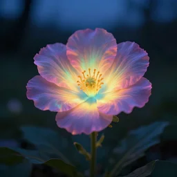 Luminescent flower blooming at twilight, cgsociety, r /art, trending on artstation, artstationHD, octane render