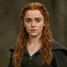 a single portrait of emilia clarke as the protagonist of lord of the rings, ultrarealistic, 4 k, real engine 5