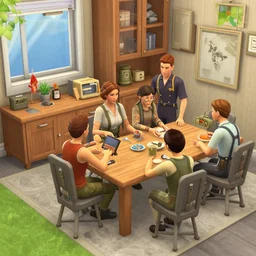 world war ii in the style of the sims 3