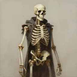 painting of skeleton lancer by dominik mayer, trendin on art station