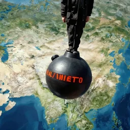 walter white dropping a nuclear bomb on south asia