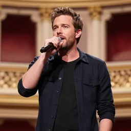 photo of Ryan Upchurch singing at the opera
