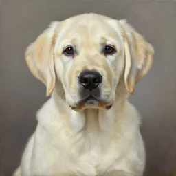 the royal labrador retriever portrait by greg hildebrant fancy baroque regal puppy oil painting high quality award winning