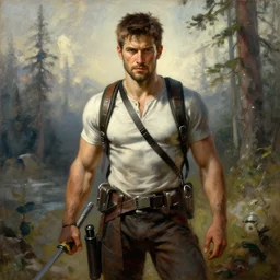 tomb raider, painting by vladimir volegov, j. c. leyendecker, tom of finland, trending on artstation