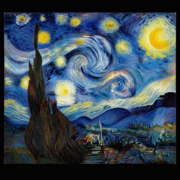 the night sky and stars, elegant sky and mountains on a beautiful sky, an abstract set of large shapes, colorful, warm contrasting colors, painterly, detailed painting of a landscape, extremely high detail, brush strokes, top view, black background, illustration by ross tran and leonardo da vinci