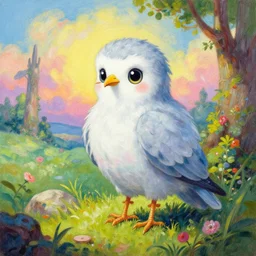 Cute Harpy Girl, trending on Pixiv, trending on ArtStation, vibrant gouache painting scenery, highly detailed fantasy character illustration by Wayne Reynolds and Charles Monet and Gustave Dore