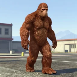 bigfoot in gta san andreas caught on camera, leaked footage, cryptid