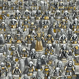 ian miller, battlefield, multitudes, spirits, ghosts, vertical, warhammer 4 0 k
