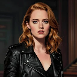 fashion model emma stone ,digital art photorealistic art by greg rutkowski by wlop high detail comic sharp vector lineart dramtic lighting artstation by trevor henderson by rossd raws cinematic dramatic