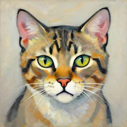 cat portrait by candinsky