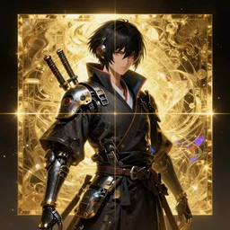 cyberpunk samurai, with techware, subject centered in the frame, golden ratio, rule of thirds, volumetric lighting, prismatic neon accents, D&D, intricate, elegant, highly detailed, digital painting, japanese , altered carbon style, trending on artstation, unreal engine 5, octane render, redshift, concept art, art by Artgerm and Greg Rutkowski and Alphonse Mucha